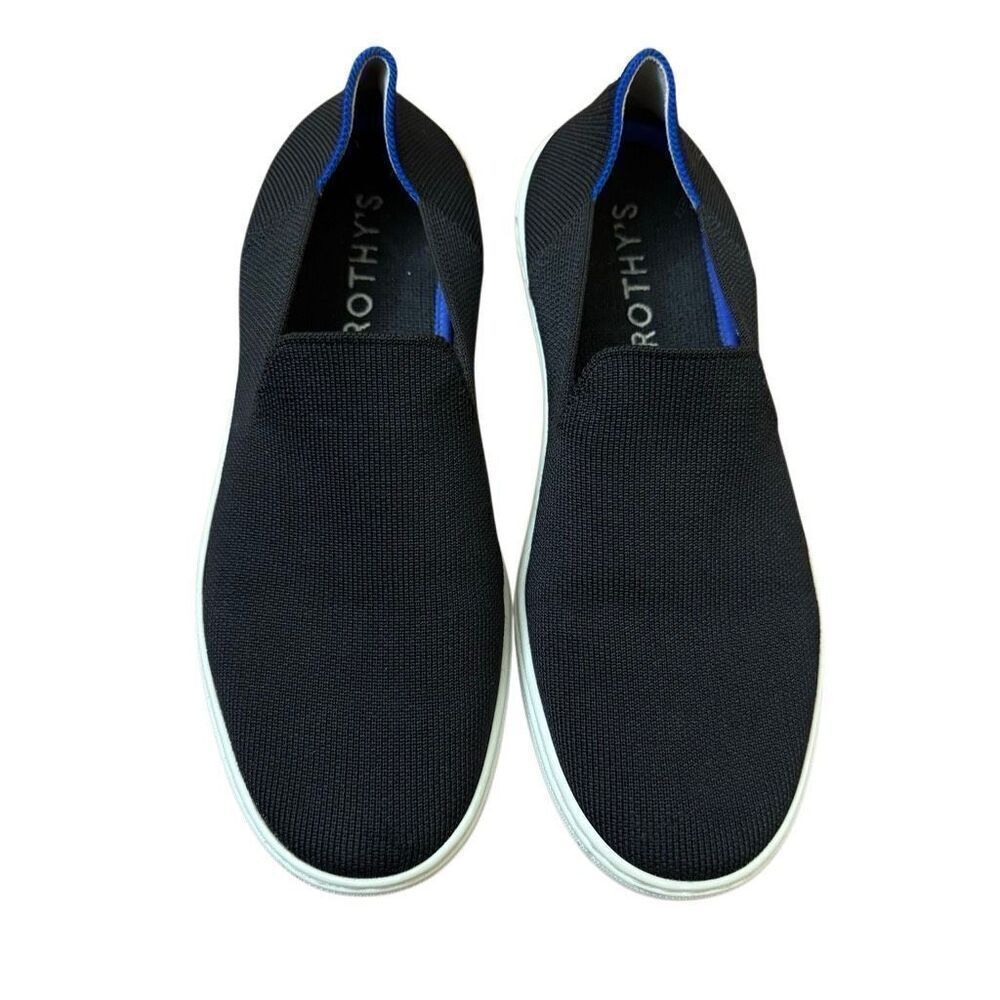 Rothy’s The Original Slip On Sneaker in Black Size 8.5